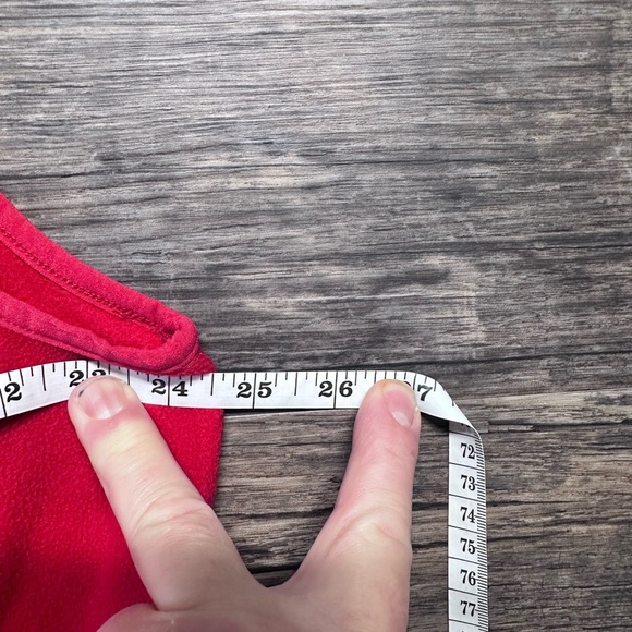 Lands End Outfitters Women’s Red Fleece Vest Size Large - Picture 4 of 6